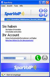 клиент для Windows Voip провайдер SparVoIP.de